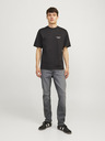 Jack & Jones Šedé pánské slim fit džíny Jack & Jones Glenn