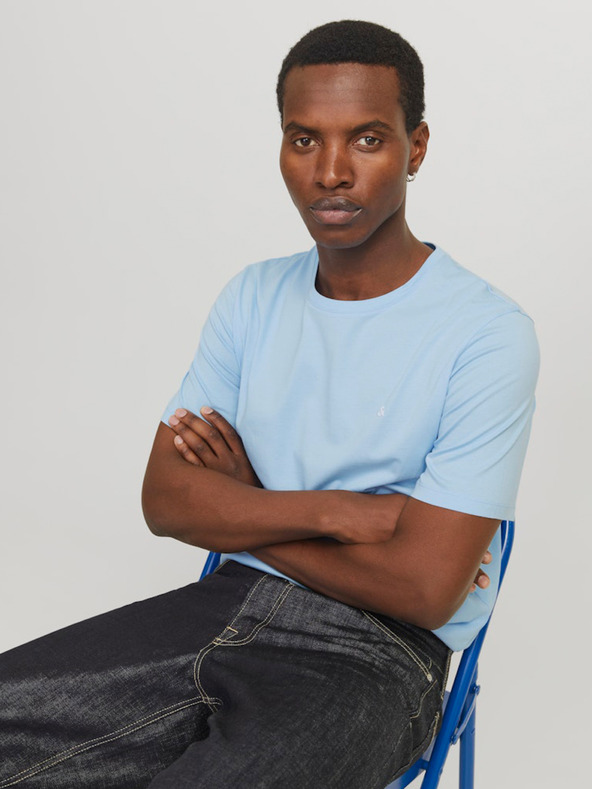 Jack & Jones Světle modré pánské tričko Jack & Jones Paulos