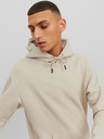 Jack & Jones Béžová pánská mikina s kapucí Jack & Jones Bradley