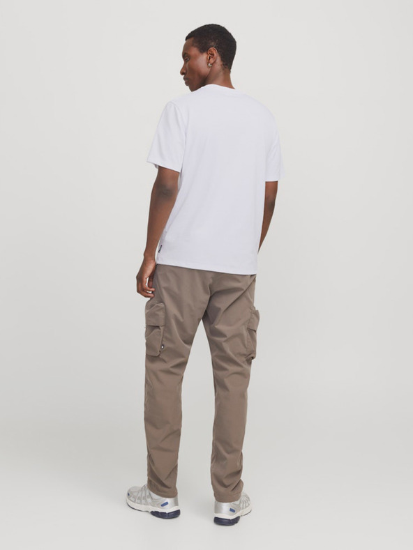 Jack & Jones Bílé pánské tričko Jack & Jones Fusion