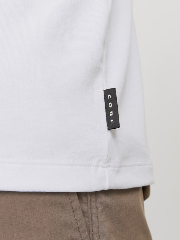 Jack & Jones Bílé pánské tričko Jack & Jones Fusion