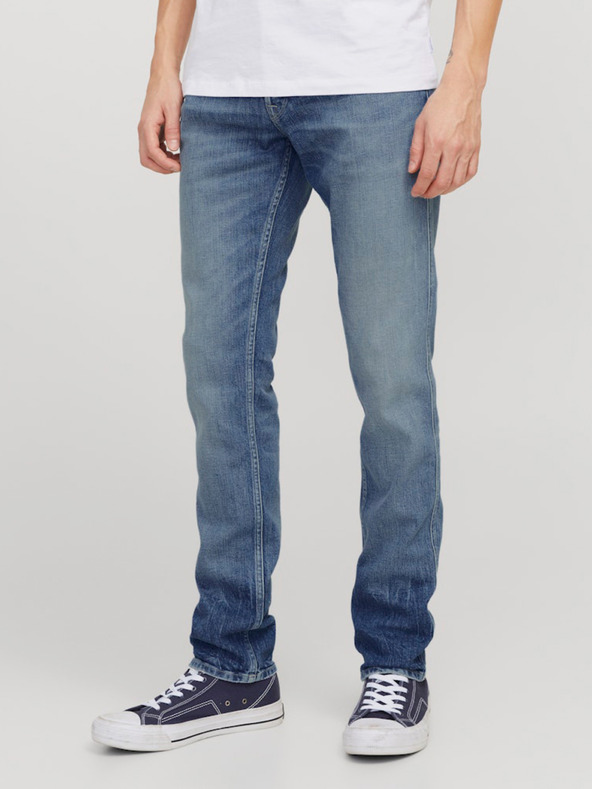 Jack & Jones Modré pánské slim džíny Jack & Jones Glenn