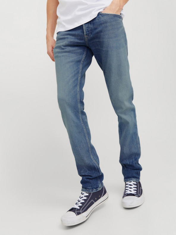 Jack & Jones Modré pánské slim džíny Jack & Jones Glenn