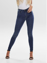 ONLY Modré skinny fit džíny s vysokým pasem ONLY Royal