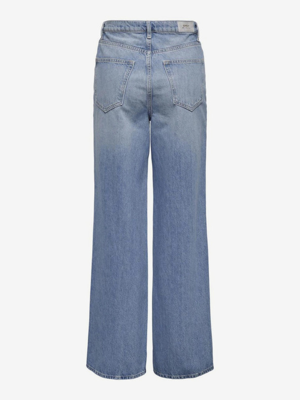 ONLY Světle modré dámské široké džíny ONLY Hope