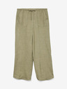 Vero Moda Khaki dámské široké kalhoty Vero Moda