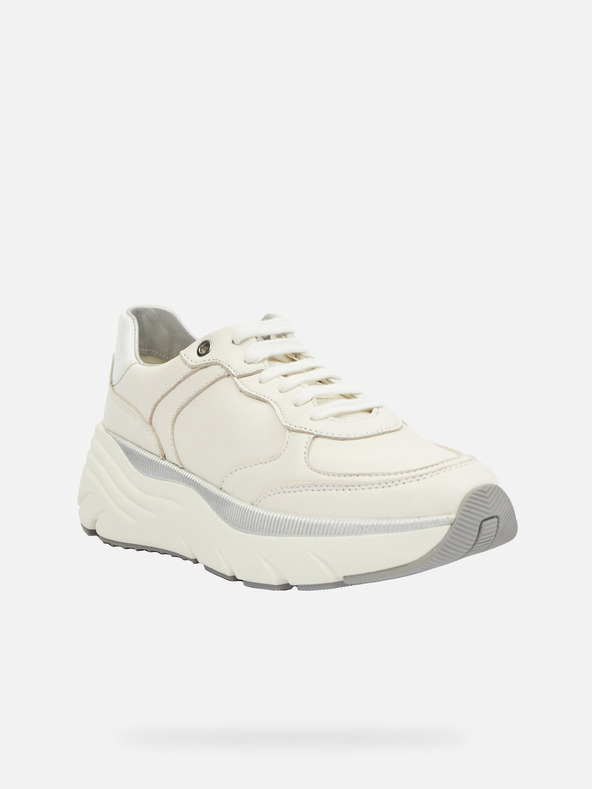 Geox Krémové dámské tenisky Geox Diamanta