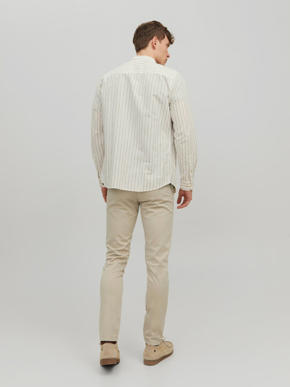 Jack & Jones Béžové pánské chino kalhoty Jack & Jones