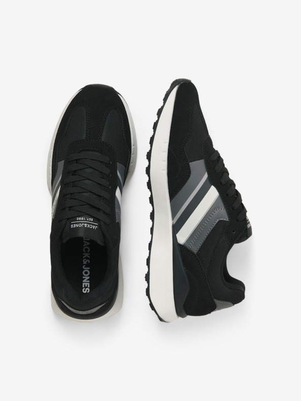 Jack & Jones Šedo-černé pánské tenisky Jack & Jones