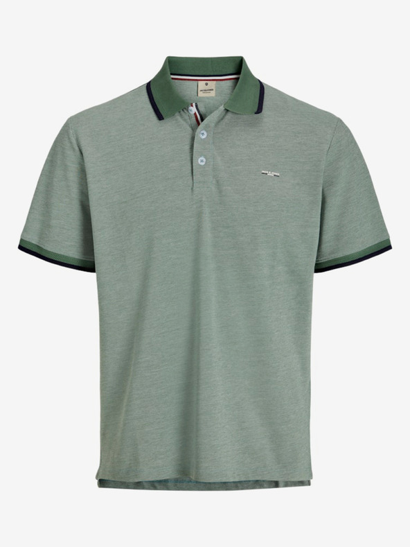 Jack & Jones Zelené pánské polo tričko Jack & Jones