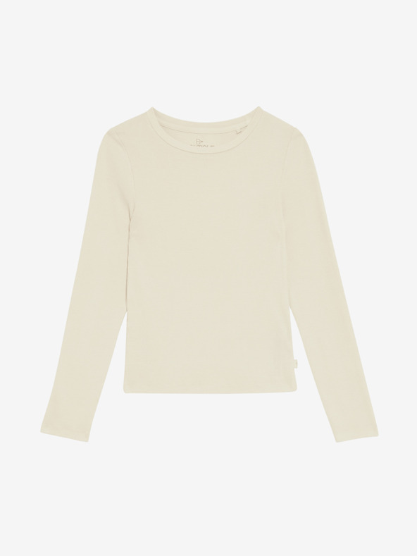 Marks & Spencer Žebrovaný pyžamový top s vysokým podílem bavlny Marks & Spencer smetanová