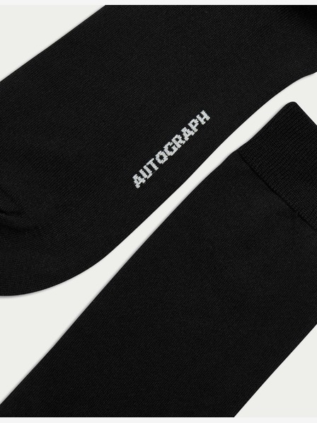 Marks & Spencer 3 páry ponožek, s vysokým podílem egyptské bavlny Marks & Spencer černá