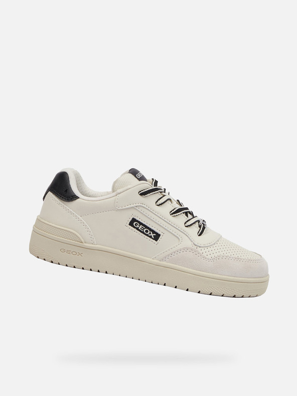 Geox Bílé chlapecké tenisky Geox Washiba