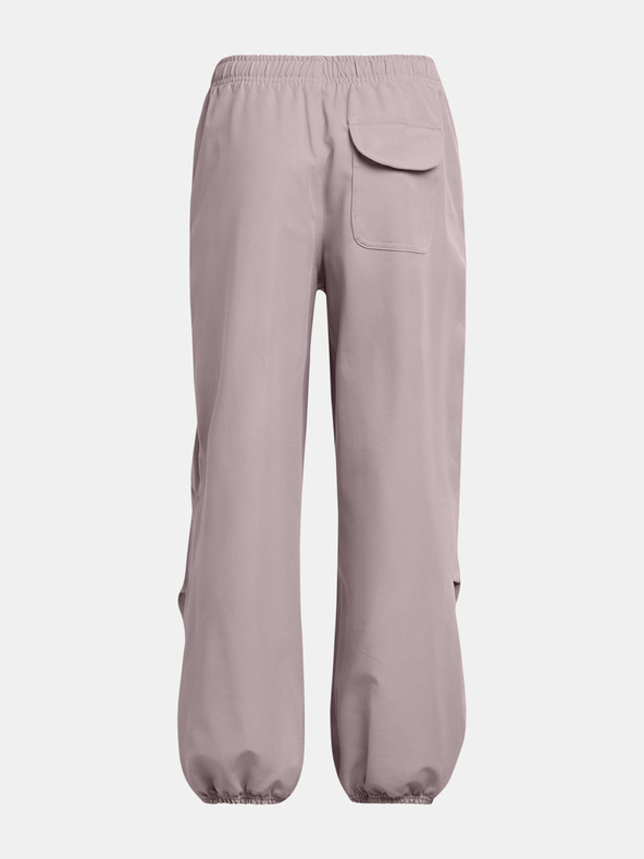 Under Armour Dívčí sportovní kalhoty Under Armour Unstoppable Wvn Wide Leg-GRY