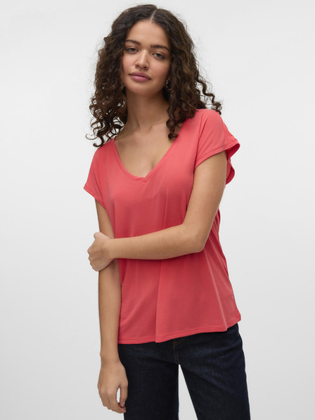 Vero Moda Oranžové dámské tričko Vero Moda Filli