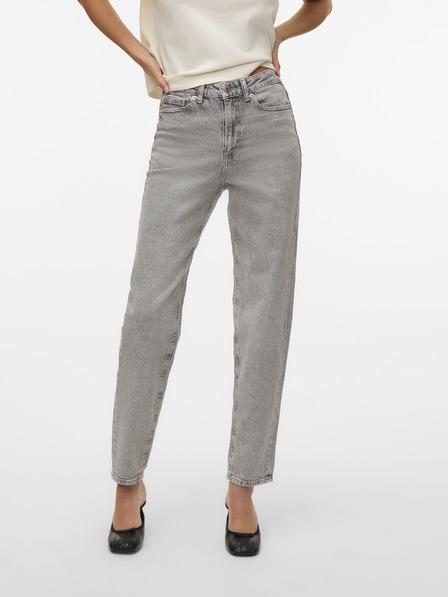 Vero Moda Světle šedé dámské mom džíny Vero Moda Tessa
