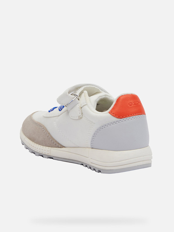 Geox Bílé chlapecké tenisky Geox Alben