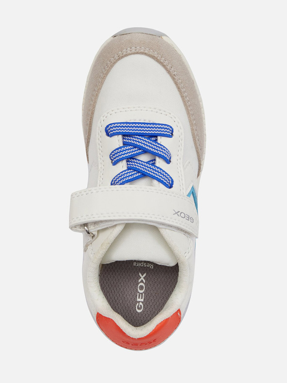 Geox Bílé chlapecké tenisky Geox Alben
