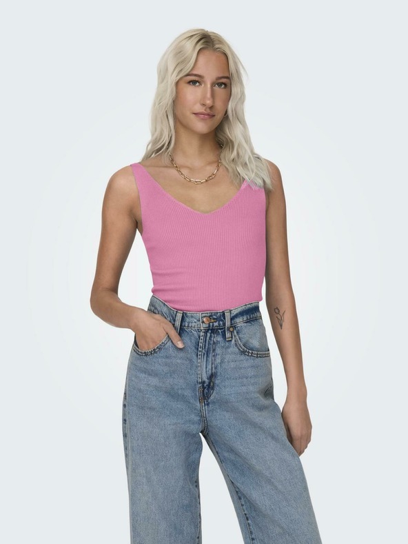Jacqueline de Yong Růžový dámský top JDY