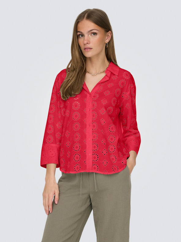 Jacqueline de Yong Červená dámská košile JDY