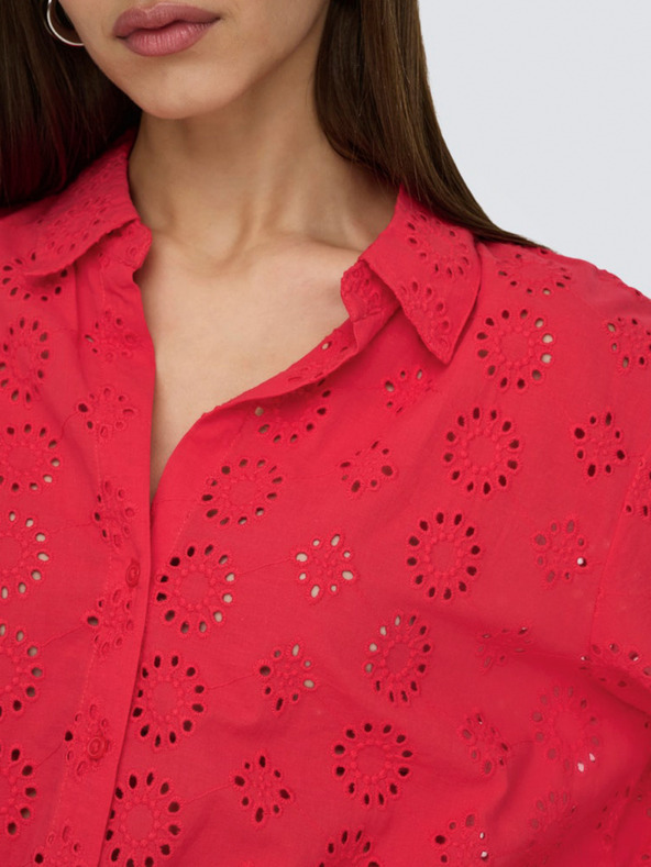 Jacqueline de Yong Červená dámská košile JDY