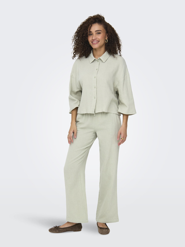 Jacqueline de Yong Zelená dámská košile JDY