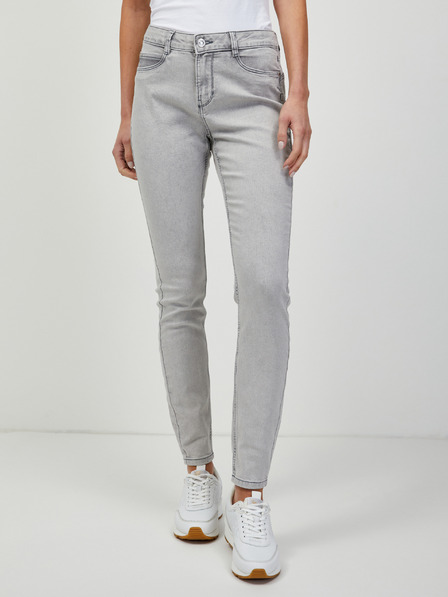 Orsay Světle šedé skinny fit džíny ORSAY