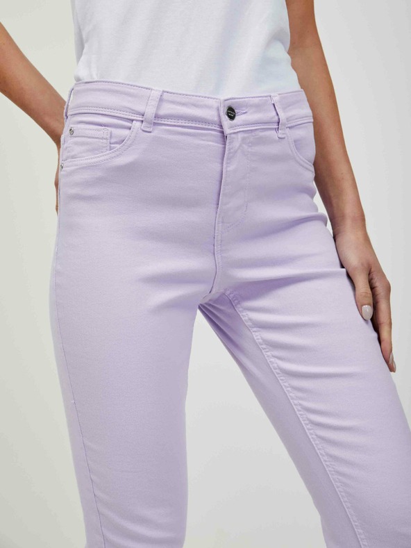 Orsay Světle fialové zkrácené slim fit džíny ORSAY