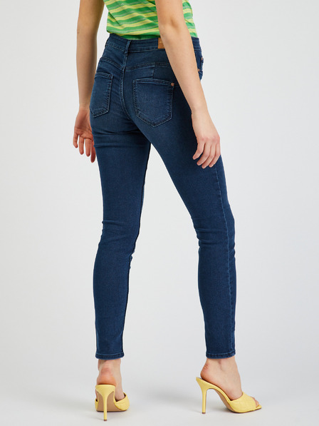 Orsay Tmavě modré dámské skinny fit džíny ORSAY