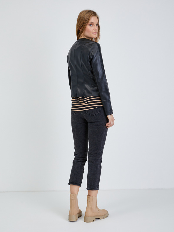 Orsay Černá dámská koženková bunda ORSAY