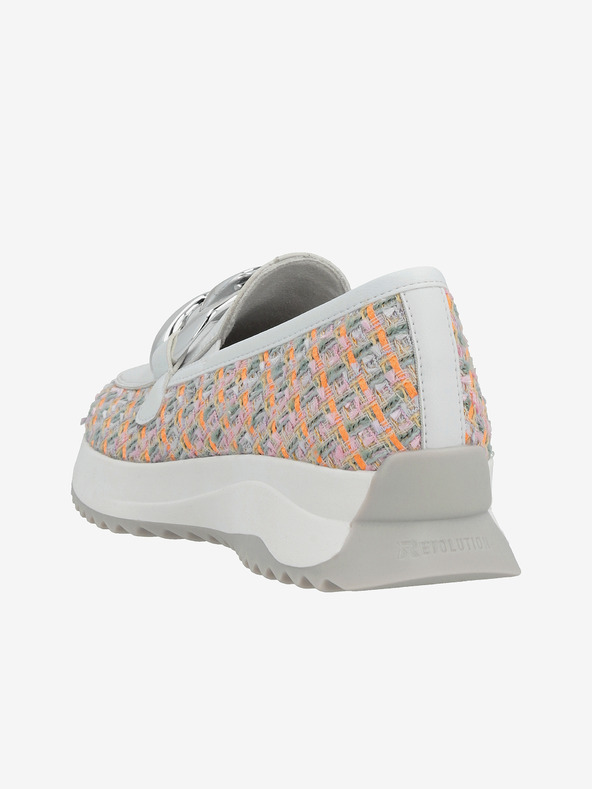 Rieker Bílé dámské mokasíny Rieker