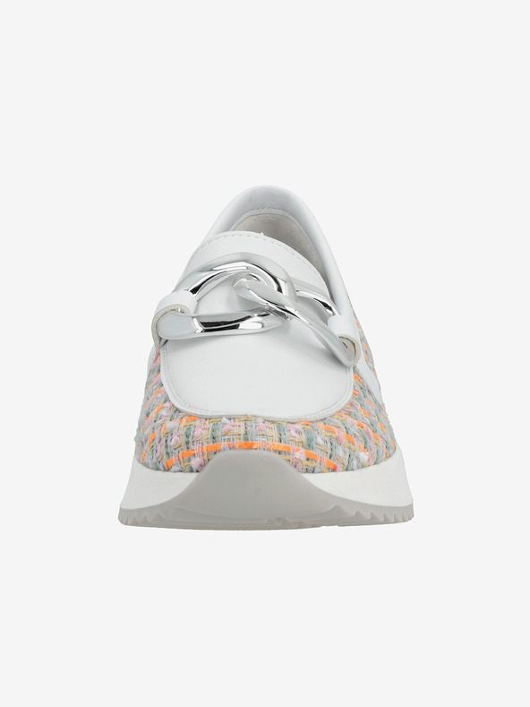 Rieker Bílé dámské mokasíny Rieker