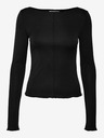 Vero Moda Černé dámské tričko Vero Moda Maggie