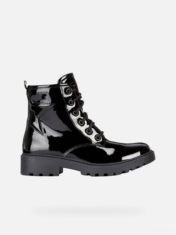 Geox Černá dívčí kotníková obuv Geox Casey