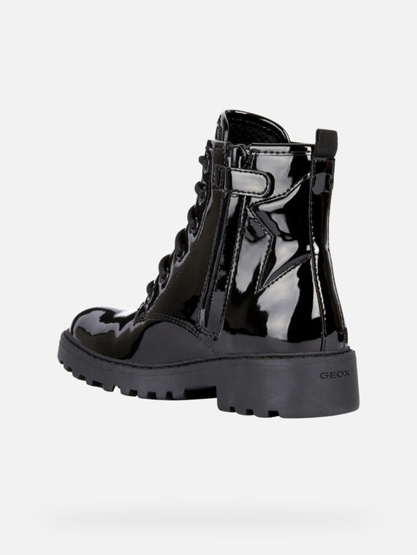 Geox Černá dívčí kotníková obuv Geox Casey