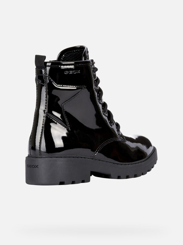 Geox Černá dívčí kotníková obuv Geox Casey