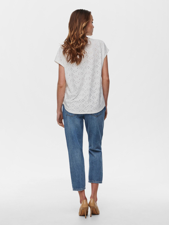 ONLY Krémová vzorovaná halenka ONLY Milla