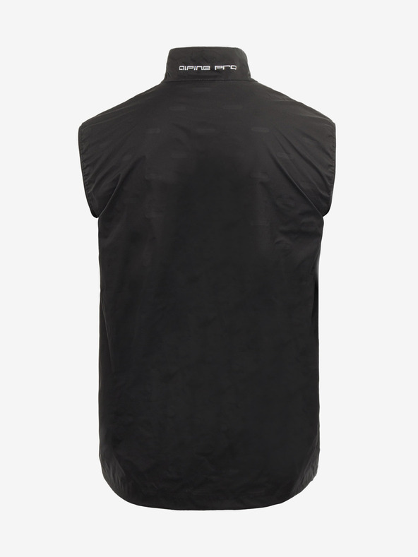ALPINE PRO Černá pánská zateplená nafukovací vesta ALPINE PRO HERDEN