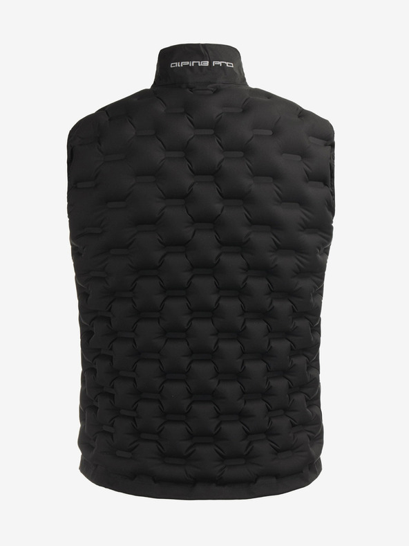 ALPINE PRO Černá pánská zateplená nafukovací vesta ALPINE PRO HERDEN