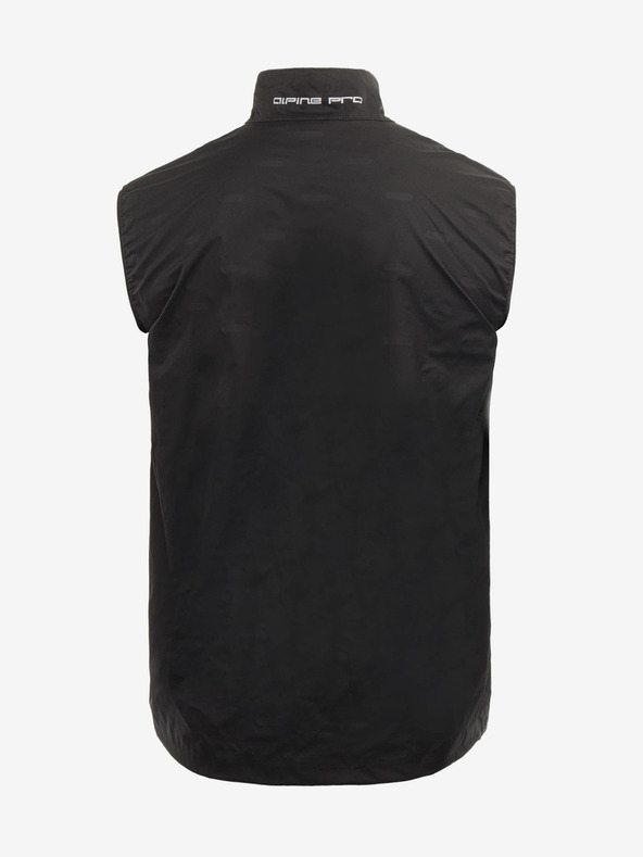 ALPINE PRO Černá pánská zateplená nafukovací vesta ALPINE PRO HERDEN