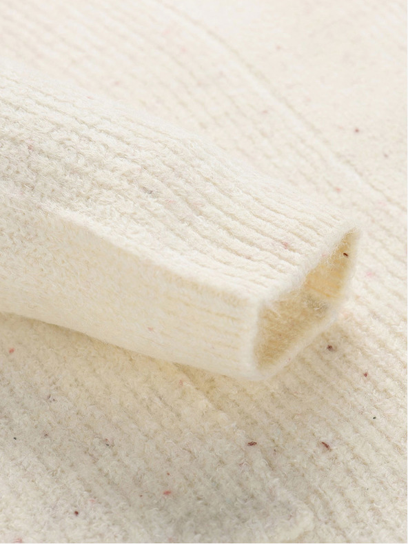 NAX Dlouhý dámský svetr nax NAX HOXA béžová