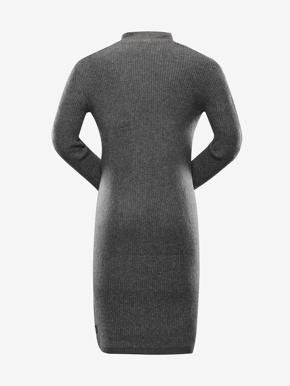 NAX Dlouhý dámský svetr nax NAX HOXA šedá