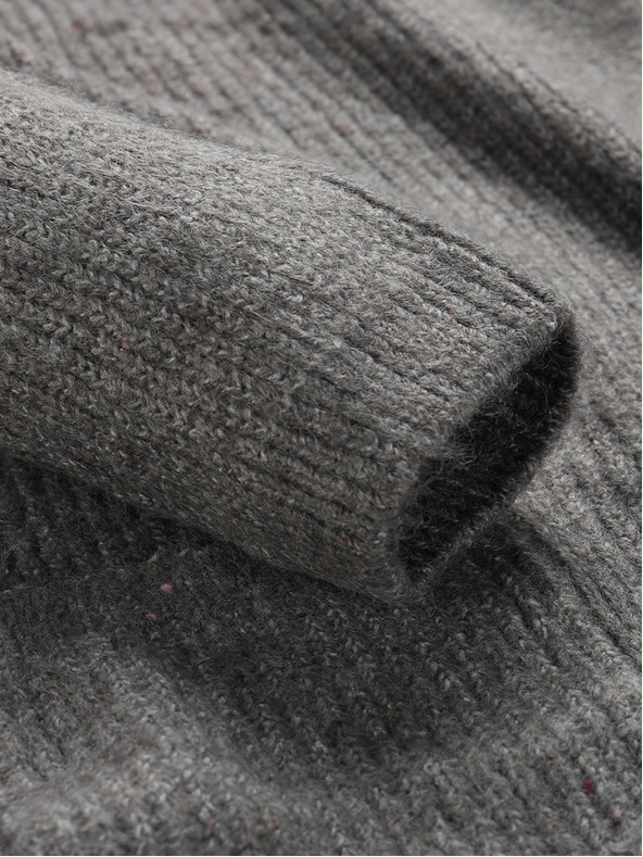 NAX Dlouhý dámský svetr nax NAX HOXA šedá