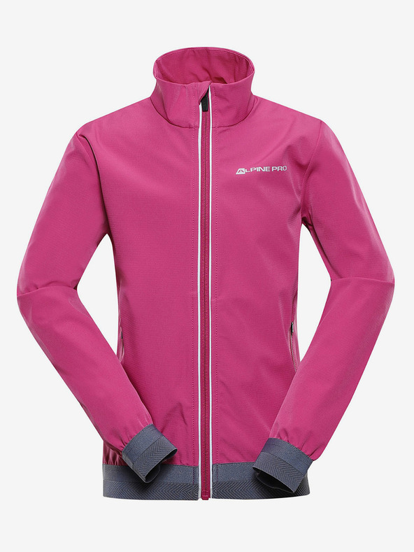 ALPINE PRO Růžová holčičí softshellová bunda ALPINE PRO TYCHO