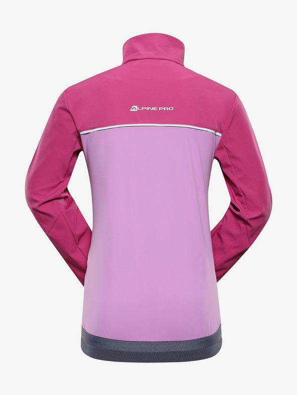 ALPINE PRO Růžová holčičí softshellová bunda ALPINE PRO TYCHO