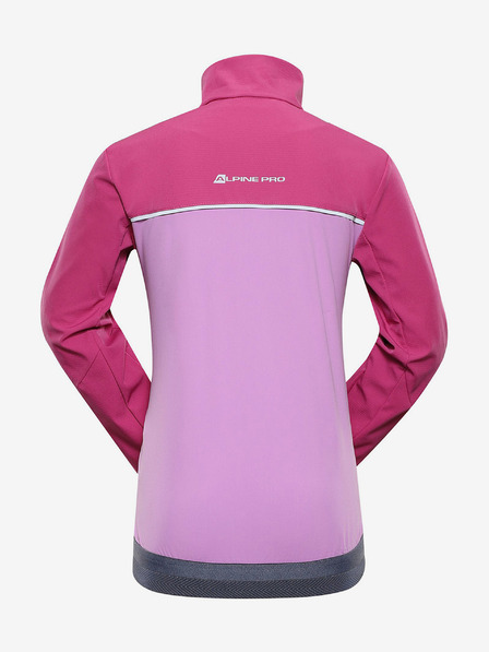 ALPINE PRO Růžová holčičí softshellová bunda ALPINE PRO TYCHO