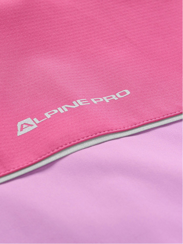 ALPINE PRO Růžová holčičí softshellová bunda ALPINE PRO TYCHO