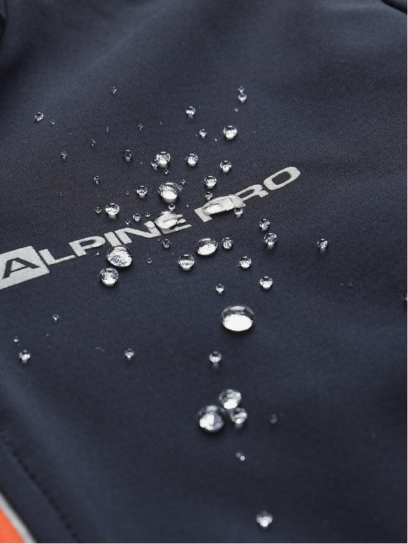 ALPINE PRO Oranžovo-modrá dětská softshellová bunda ALPINE PRO TYCHO