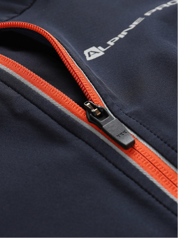 ALPINE PRO Oranžovo-modrá dětská softshellová bunda ALPINE PRO TYCHO
