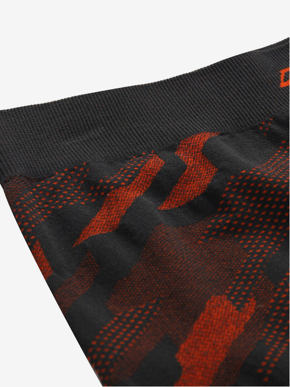 ALPINE PRO Černo-červené pánské funkční spodní kalhoty ALPINE PRO CALON